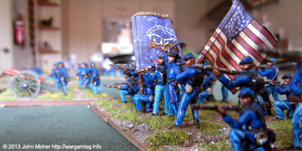 Union Forces Defending A River Crossing In Maryland.