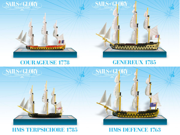The Sails of Glory Starter Box Vessels  Wargaming.info