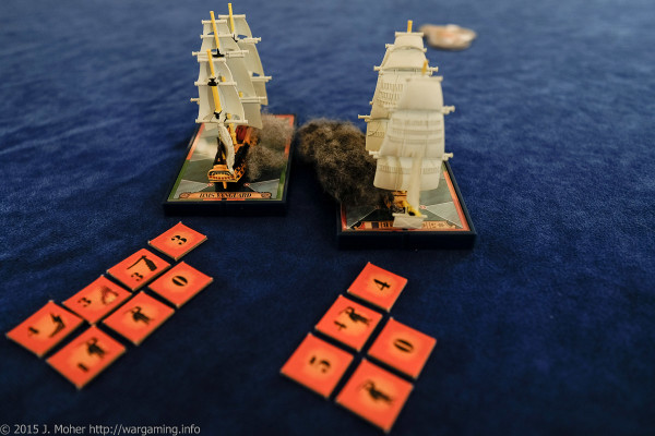 HMS Vanguard takes on the Duguay-Trouin Wargaming.info