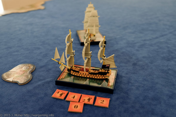 HMS Vanguard takes on the Duguay-Trouin Wargaming.info
