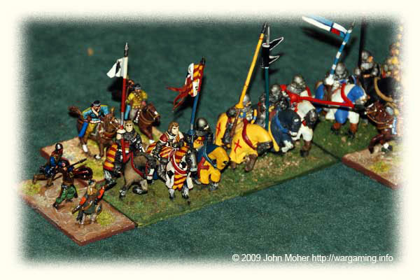 Medieval Portuguese fighting Kushan Light Cavalry & Infantry (Portuguese from the collection of Richard Foster, Kushans - actually 1/72nd Plastics - from the collection of Campbell Millar).