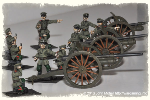 28mm WW1 Russian 7.62cm Field Artillery Battery