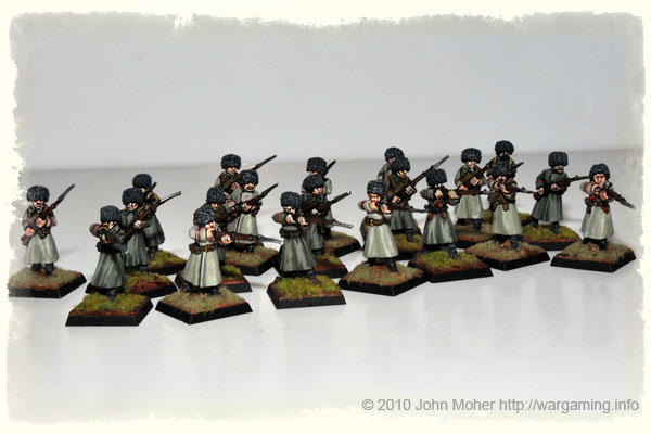 28mm WW1 Russians - A Company of Siberian Infantry in Winter Uniform