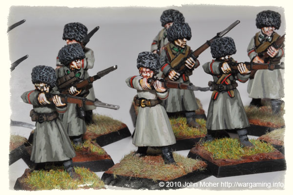 28mm WW1 Russians - A Company of Siberian Infantry in Winter Uniform