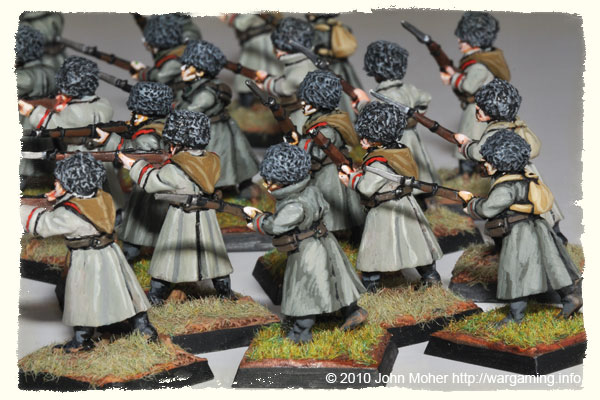 28mm WW1 Russians - A Company of Siberian Infantry in Winter Uniform