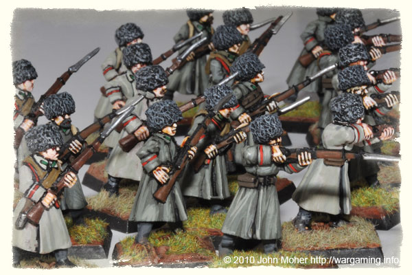 28mm WW1 Russians - A Company of Siberian Infantry in Winter Uniform