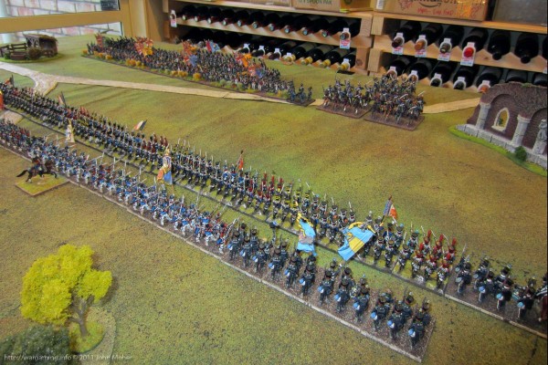 Another view of the original deployment - from behind the French right this time