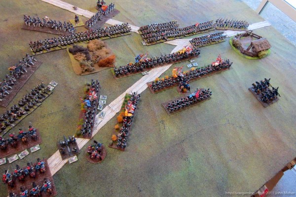 The British take first casualties