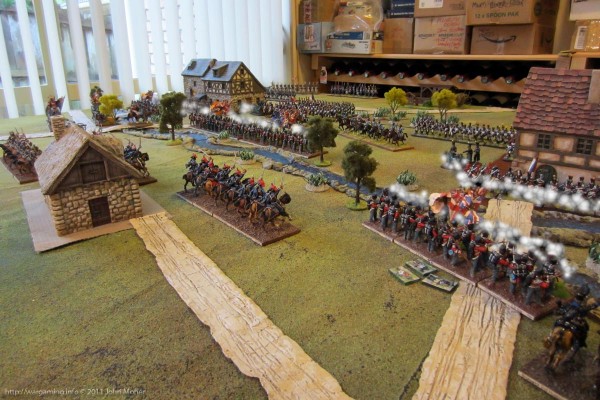 View from Schwenenbach after the repulse of the Gendarmerie de France, Regiment de le Roi, etc