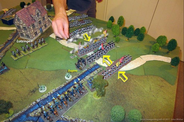 Finally Eugène advances... And the French reply in kind...
