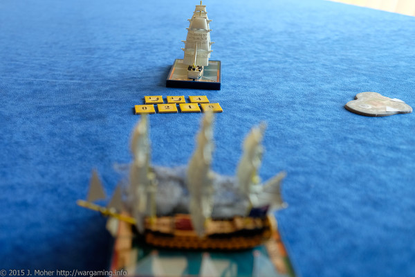 HMS Vanguard takes on the Duguay-Trouin Wargaming.info