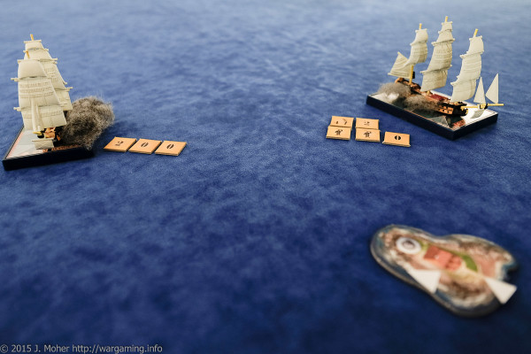 HMS Vanguard takes on the Duguay-Trouin Wargaming.info