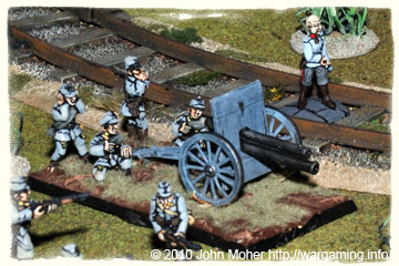 Austro-Hungarian Field Artillery in action