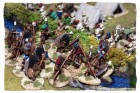 Soon the camp is under attack - the Tribesmen assaulting the improvised zeriba along the creek.