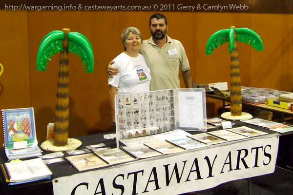 Carolyn & Gerry and the Castaway Arts stand at BattleCry 2011.