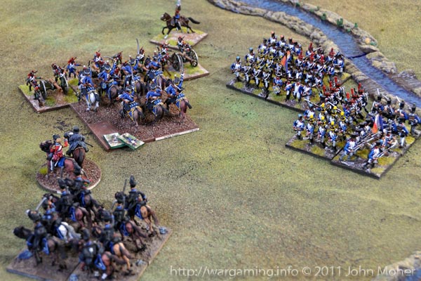 Turn 10: The 3rd KGL Hussars about to overrun the French Foot Battery