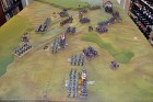 End of Turn 8 - Countercharge! 7th Hussars and 1/32nd Cornwall try and redress things.