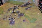 End of Turn 14 - The Royal Scots are destroyed, and the British charge desperately everywhere (5 units) as they start to check Army Morale!