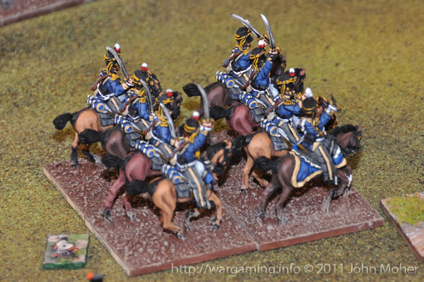 Turn 13 - The 13th Light Dragoons flow round the II/3e Ligne square