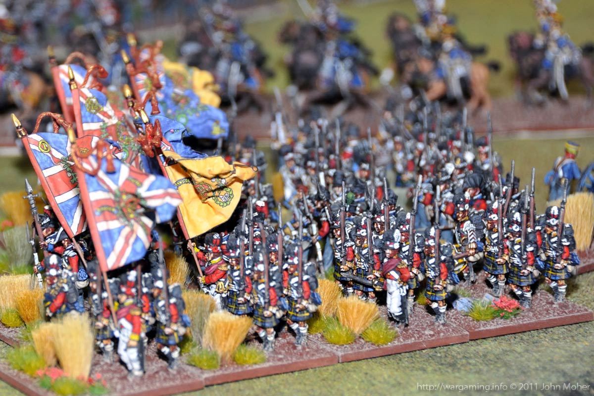 92nd Gordon Highlanders (and the rest of Pack's 9th Brigade) rush to the Allied left flank to support the Brunswickers.