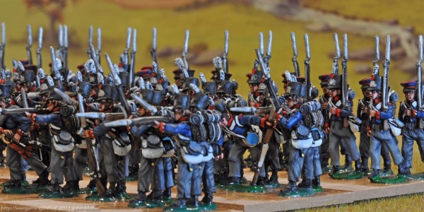 5th, 7th, & 8th Dutch Militia Battalions - looking from the left flank