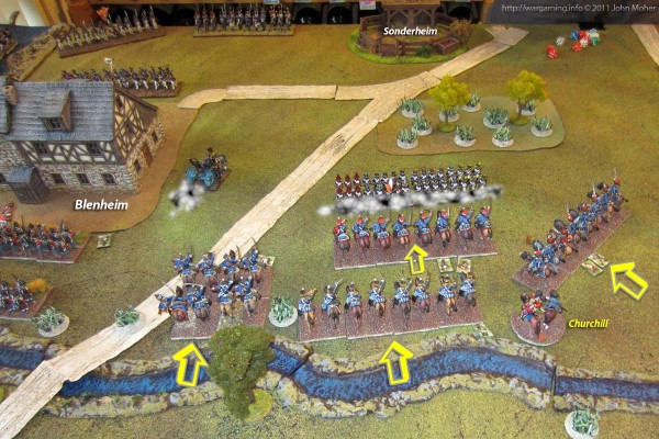The Allied Cavalry from the Second & Third Lines advances...