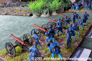Union Artillery In Action At Bristoe Station.