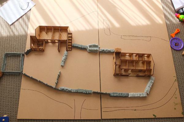 The Full Size, Roughly To Scale, Proposed Rorke's Drift Layout.