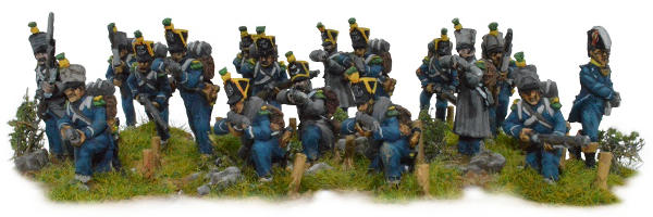 Roundie's 28mm Napoleonic French Light Infantry for SDS