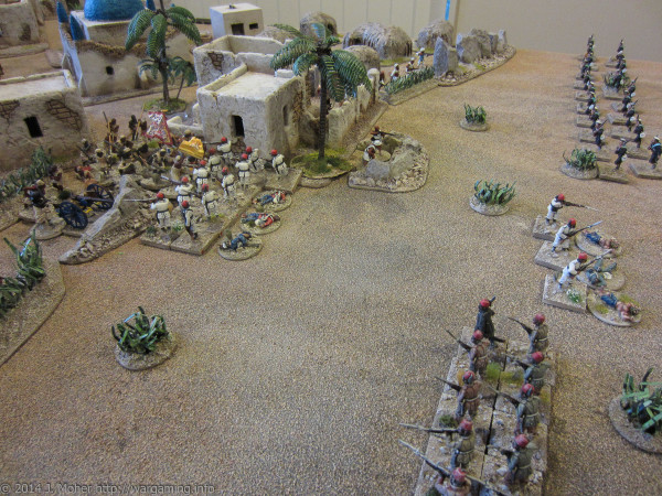 The Egyptians are taking heavy casualties as the 4/Xth Sudanese move up in support