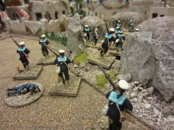 The Naval Brigade storm into the East side of Berber!