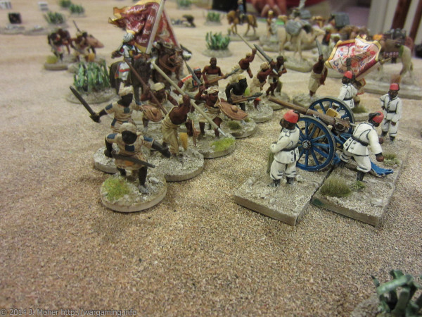 Outside the town the 2nd Ja'alin Band has instead charged the position of Shawish Niyamuthulla's artillery!