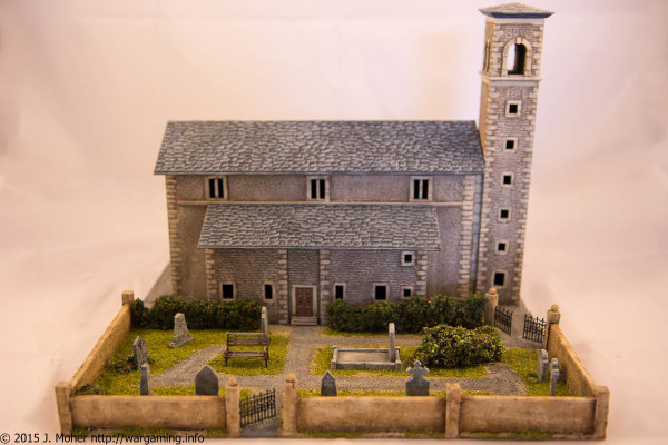 Italeri Church - Right Side View with Cemetery