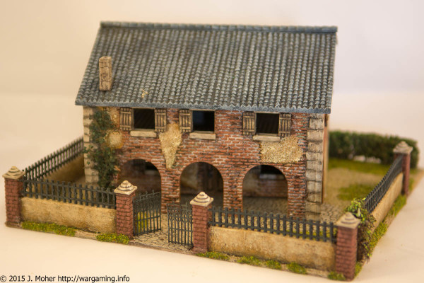 1/72 Italeri Country House with Porch - Front View