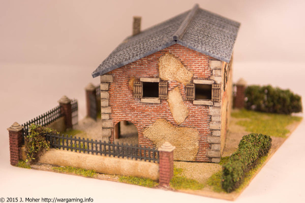 1/72 Italeri Country House with Porch - Right Side View