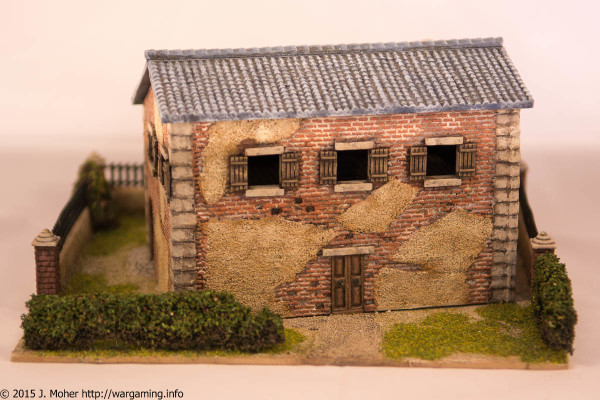1/72 Italeri Country House with Porch - Rear View