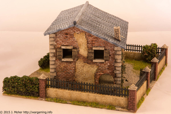 1/72 Italeri Country House with Porch - Left Side View