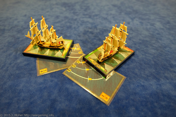 Dryade flukily avoids a stern rake from HMS Sybille - Wargaming.info