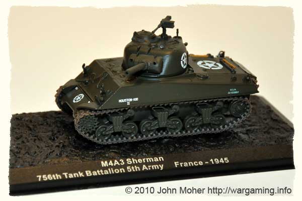 Issue 3: M4A3 (105mm) Sherman, 756th US Tank Battalion, France 1945.