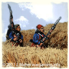 Union Zouaves passing through a wheat field