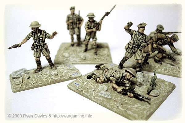 One of Ryan's Crossfire Platoons - Platoon Commander on left, and 3 Rifle Squads.