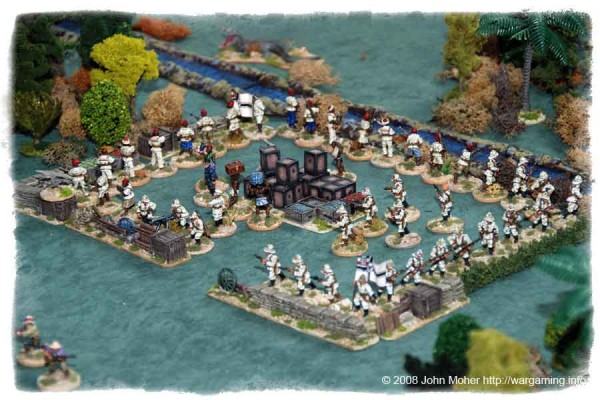The DOA Column's fortified camp. The DOA Column's fortified camp.