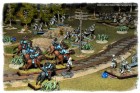 The Hussars advance under heavy fire