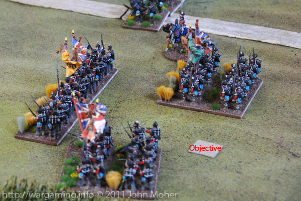 Turn 1: British deployment around the Objective Turn 1: British deployment around the Objective
