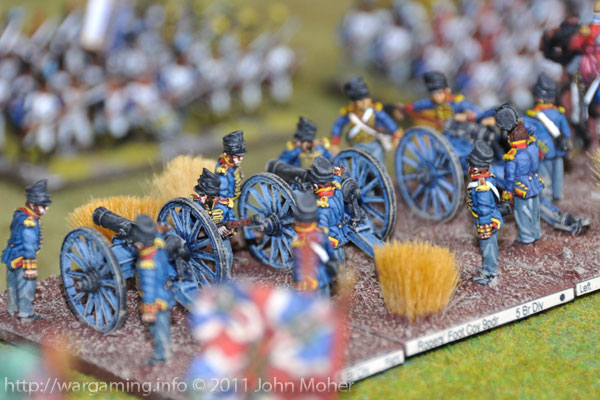 Turn 6: Rogers' Foot Brigade, RA, 9pdrs in action Turn 6: Rogers' Foot Brigade, RA, 9pdrs in action
