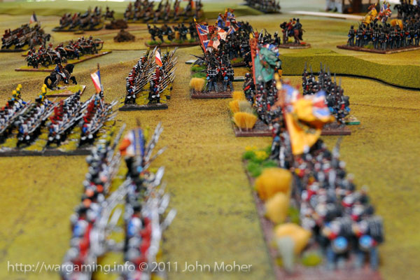 Turn 5 - The first clash is near on the British left Turn 5 - The first clash is near on the British left