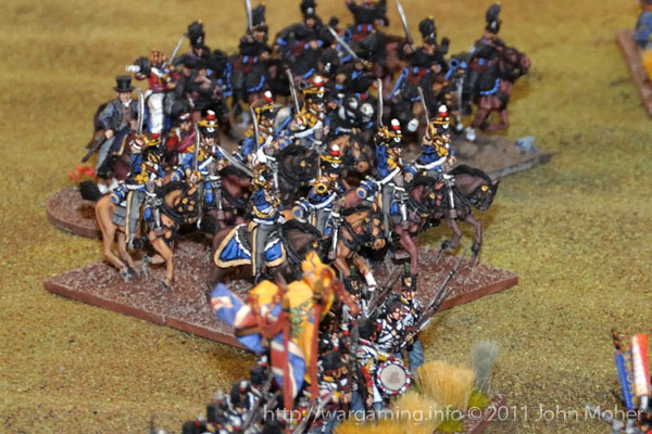 Late in Turn 9 - The 13th Light Dragoons and 2nd Brunswick Hussars Late in Turn 9 - The 13th Light Dragoons and 2nd Brunswick Hussars