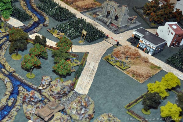 The German Positions. Another view of the German Positions - click on the photo for a better view.