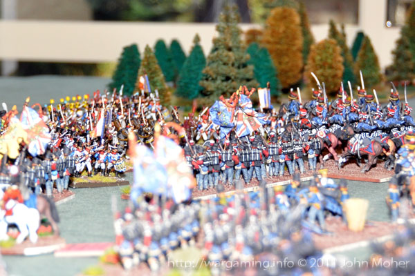Turn 6 - The Battle round the forêt de Tribble on the British right. Turn 6 - The Battle round the forêt de Tribble on the British right.