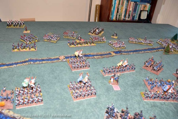 Turn 4 - the British reach the centre first. Turn 4 - the British reach the centre first.